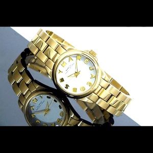 Marc Jacobs Mini Gold Tone Stainless Steel Watch